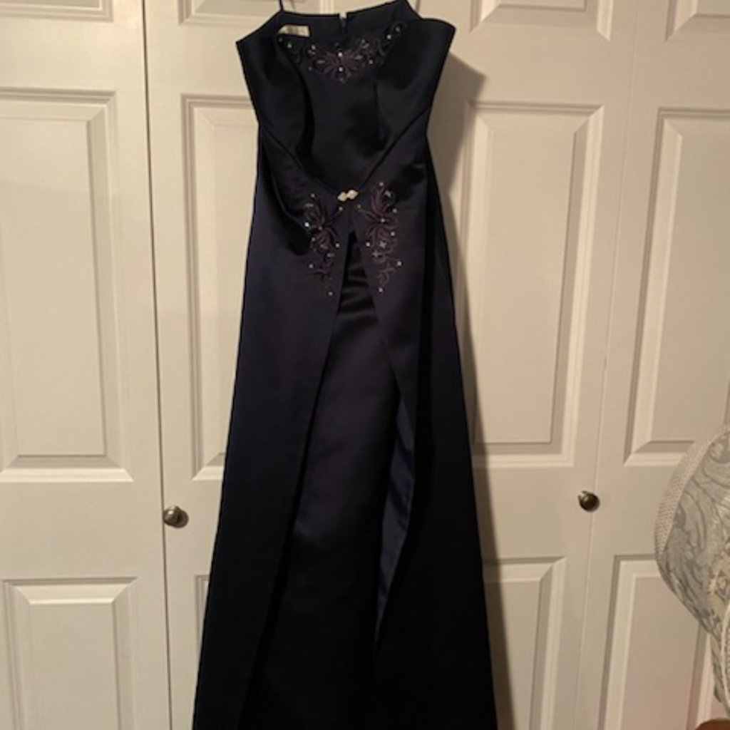 Dark Blue Party Or Bridesmaid Dress